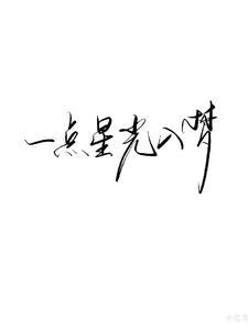 一点一点的星光