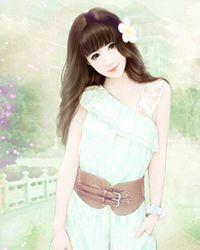 黑白少女壁纸